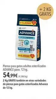 El Corte Inglés Advance - pienso para gatos adultos esterilizados oferta