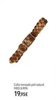 El Corte Inglés Rita - collar trenzado piel natural oferta