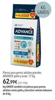 El Corte Inglés Advance - pienso para perros adultos grandes pollo y anzo oferta