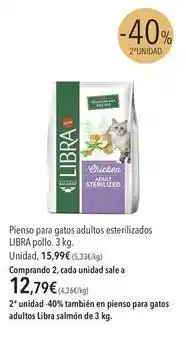 El Corte Inglés El corte inglés - pienso para gatos adultos esterilizados pollo oferta