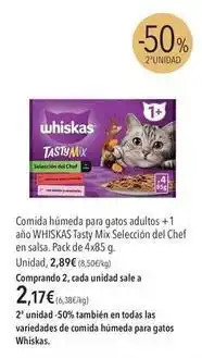 El Corte Inglés Whiskas - comida húmeda para gatos adultos + 1 año oferta
