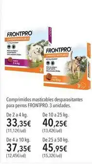 El Corte Inglés Comprimidos masticables desparasitantes para perros oferta