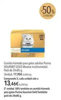 El Corte Inglés Gourmet gold - comida húmeda para gatos adultos purina multivariedad oferta