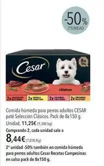El Corte Inglés Cesar - comida húmeda para perros adultos paté selección clasicos oferta