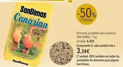 El Corte Inglés Sandimas - alimento completo para canarios oferta