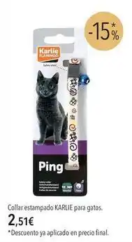 El Corte Inglés Karlie - collar estampado para gatos oferta