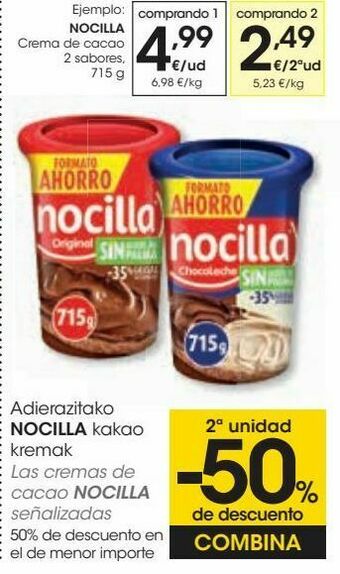 Eroski Nocilla crema de cacao oferta