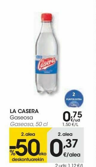 Eroski La casera gaseosa oferta