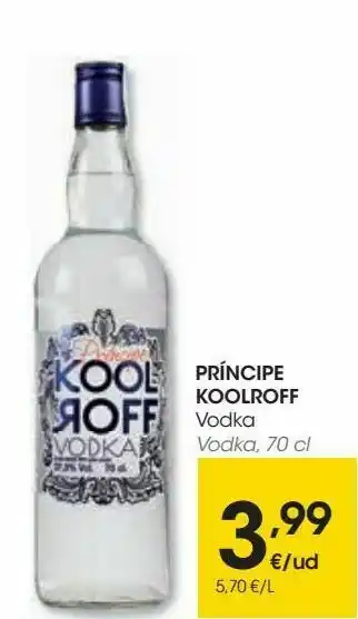 Eroski Príncipe koolroff vodka oferta