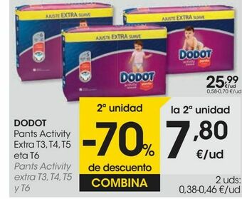 Eroski Dodot pants activity extra oferta