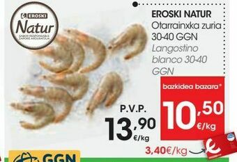 Eroski Eroski natur langostino blanco oferta