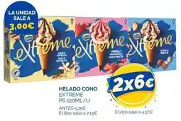 Cash Ecofamilia Home - helado cono extreme p6 120ml/u oferta