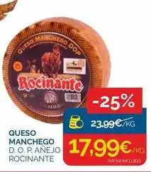 Cash Ecofamilia Rocinante - queso manchego d.o.p. añejo oferta