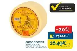 Cash Ecofamilia Vega sotuelamos - queso de oveja semicurado oferta