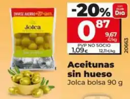Dia Supermercados Jolca aceitunas sin hueso oferta