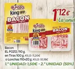 Alsara Supermercados Elpozo - bacon en tiras oferta