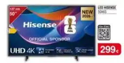 Milar Hisense - led 50a6s oferta