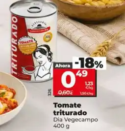Dia Supermercados Dia Vegecampo tomate triturado oferta