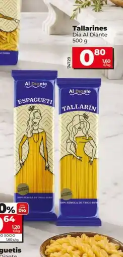 Dia Supermercados Dia Al Diante Tallarines oferta