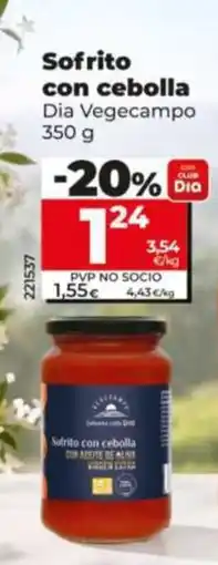 Dia Supermercados Dia Vegecampo sofrito con cebolla oferta