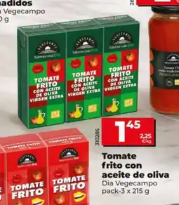 Dia Supermercados Vegecampo tomate frito con aceite de oliva virgen extra oferta
