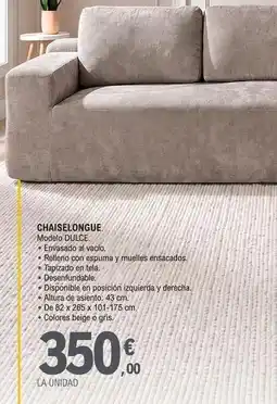 E.Leclerc Fores - chaiselongue oferta