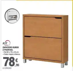 E.Leclerc Kit closet - zapatero kubox 2 puertas oferta