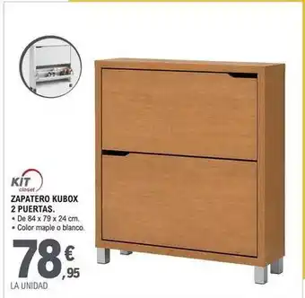 Kit closet - zapatero kubox 2 puertas