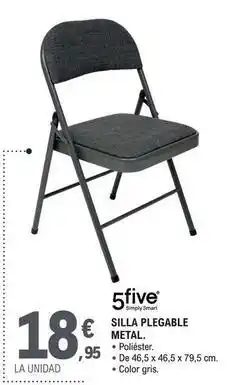 E.Leclerc 5 five simply smart - silla plegable metal oferta