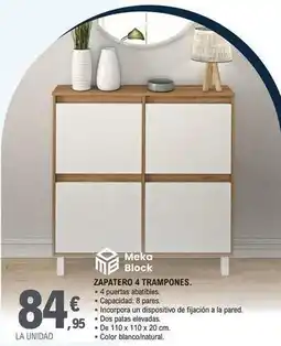 E.Leclerc Meka block - zapatero 4 trampones oferta