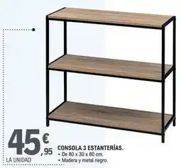 E.Leclerc 5 five - consola 3 estanteria oferta