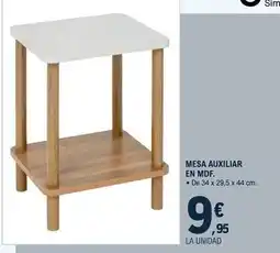 E.Leclerc 5 five - mesa auxiliar en mdf oferta