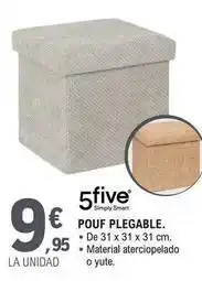 E.Leclerc 5 five - pouf plegable oferta