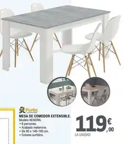 E.Leclerc Fores - mesa de comedor extensible oferta