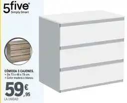E.Leclerc 5 five simply smart - comoda 3 cajones oferta