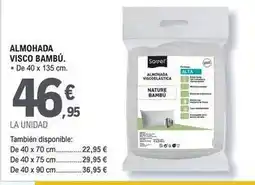 E.Leclerc Savel - almohada visco bambu oferta