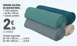 E.Leclerc Sabana bajera de microfibra oferta