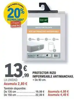 E.Leclerc Savel - protector rizo impermeable antimanchas oferta