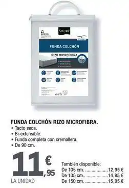 E.Leclerc Savel - funda colchon rizo microfibra oferta
