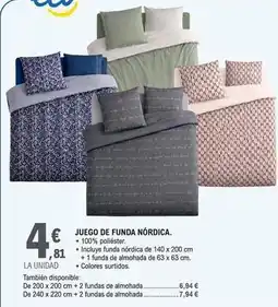 E.Leclerc Eco+ - juego de funda nórdica oferta