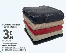 E.Leclerc Eco+ - plaid microfibra oferta