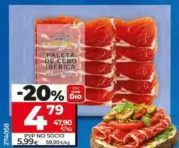 Dia Dia nuestra alacena - paleta de cebo ibérica 50% oferta