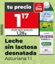 Dia Asturiana - leche sin lactosa desnatada oferta