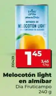Dia Dia fruticampo - melocotón light en almíbar oferta