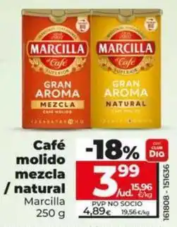 Dia Marcilla - café molido mezcla/natural oferta