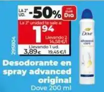 Dia Dove - desodorante en spray advanced original oferta