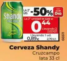 Dia Cruzcampo - cerveza shandy oferta