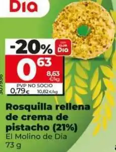 Dia El molino de dia - rosquilla rellena de crema de pistacho (21%) oferta