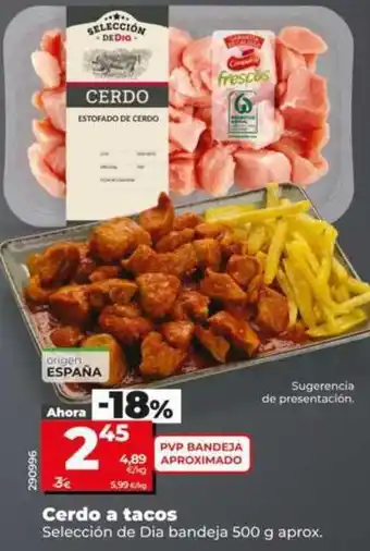 Dia Seleccion de dia - cerdo a tacos oferta