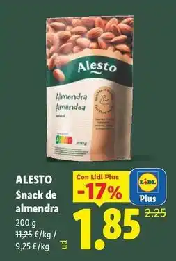 Lidl Alesto - snack de almendra oferta